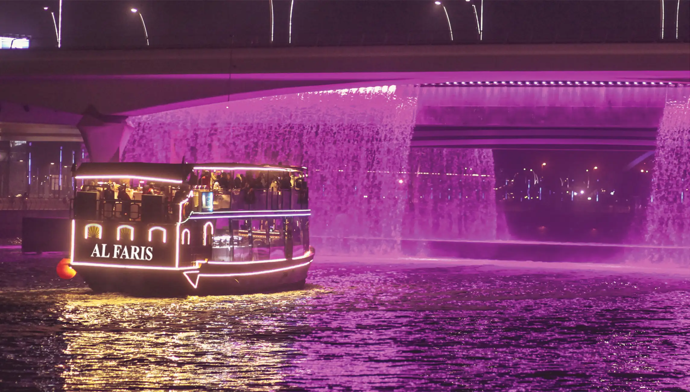 Dubai Water Canal Cruise and La Perle Show with Dinner ota